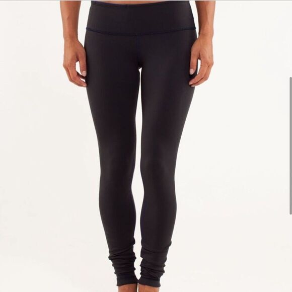 Lululemon Wunder Under Reversible Legging Bruised Berry Black Low Rise - Picture 13 of 13